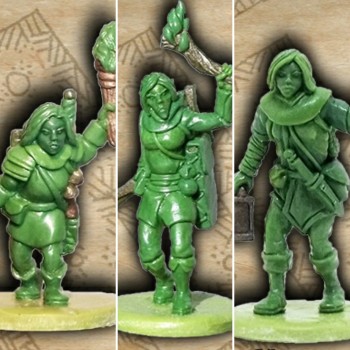 A Dwarf, Elf, and Human 